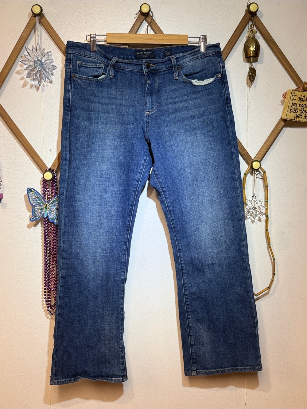 Lucky Brand Women's Dark Medium Blue Bootcut Jeans